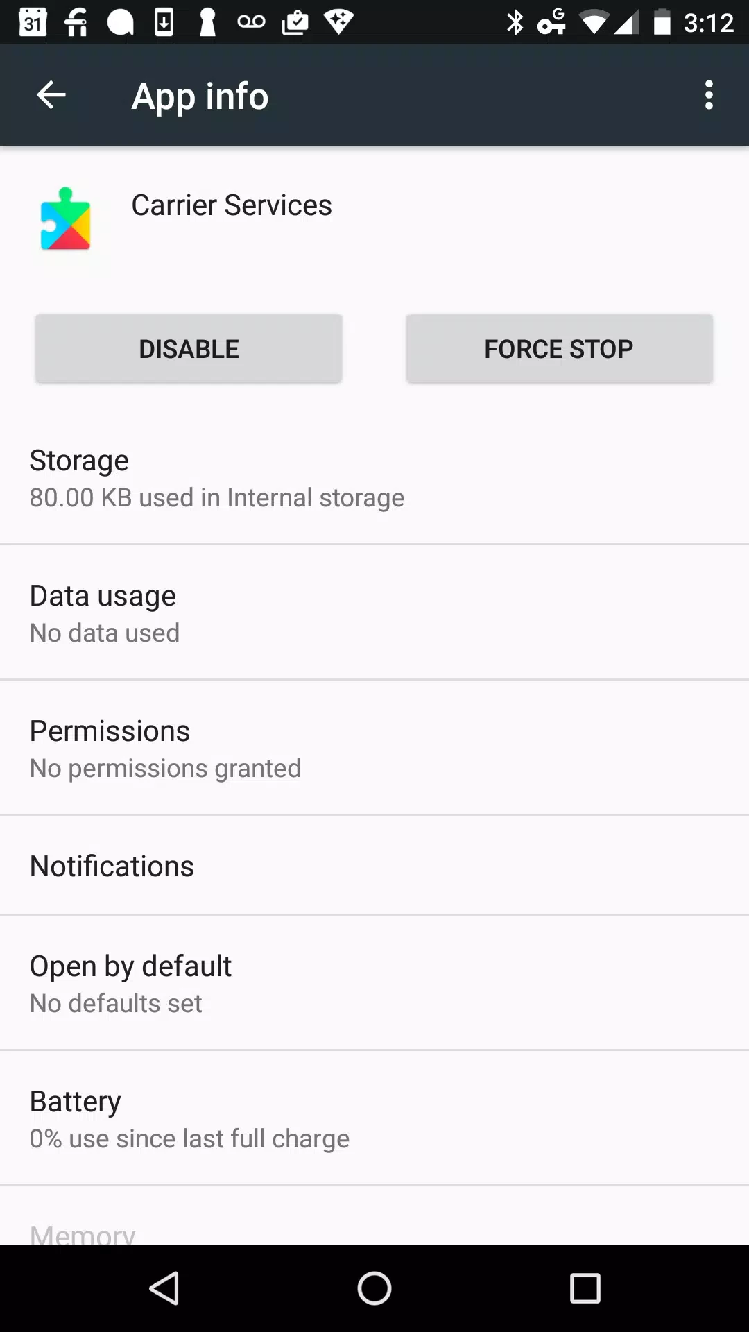 Carrier Services — captura de tela 5